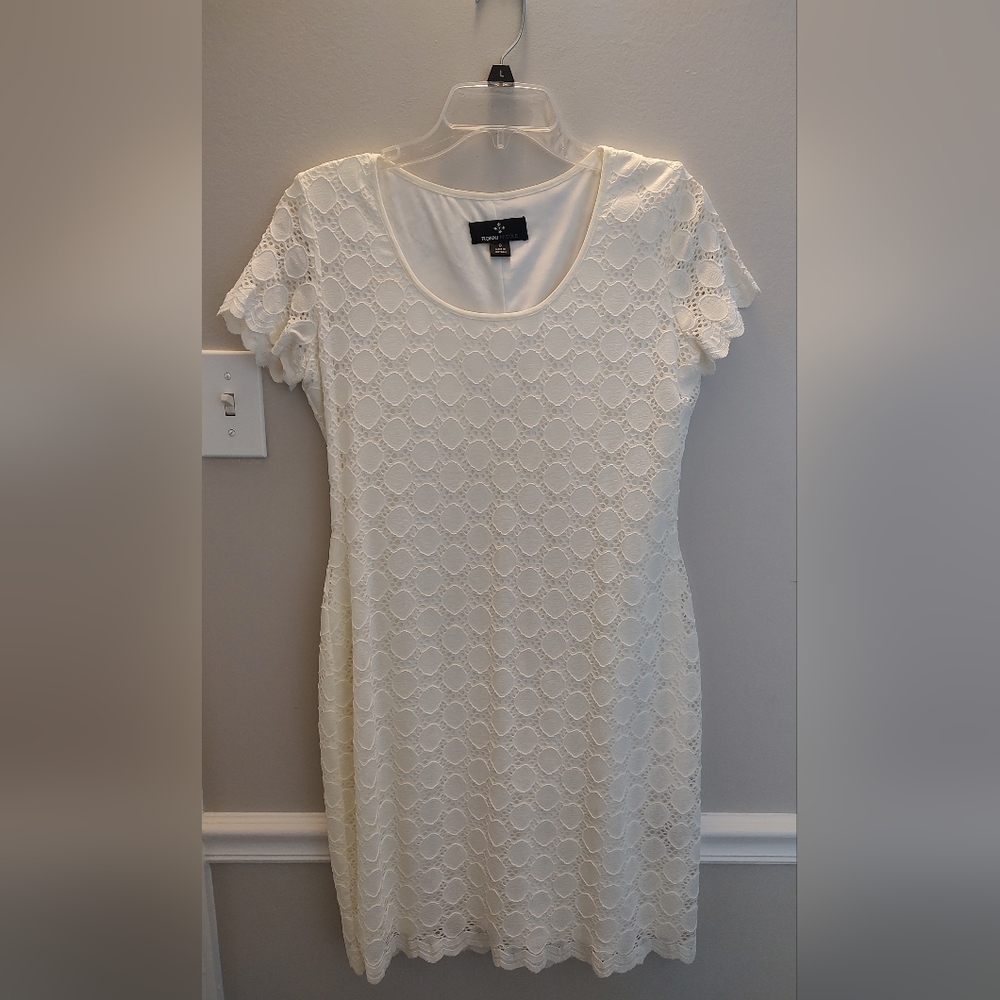 Ronni Nicole White Lace Dress Size 8